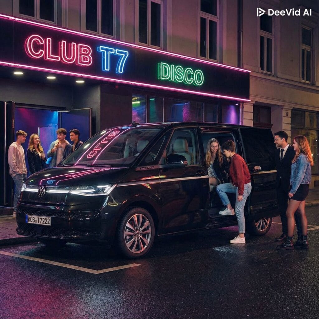 Sammeltransport in Berlin. Zuverlässiger Abholservice für Teenager bei Nacht.